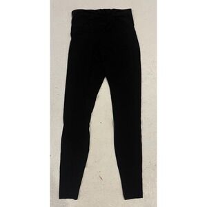 Lululemon Size‎ 4 Align High Rise Black Leggings 23" Twist Knot Waist LW5DH8S